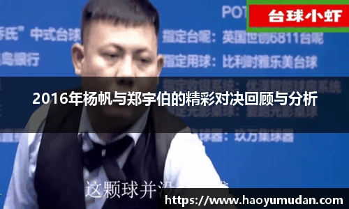 2016年杨帆与郑宇伯的精彩对决回顾与分析